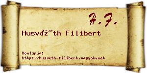 Husvéth Filibert névjegykártya